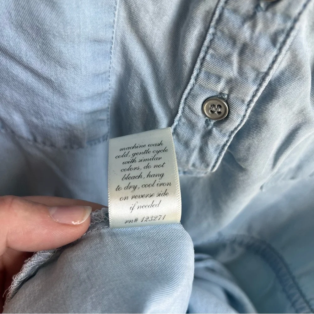 Alya Light Blue High Low Dress - Size Large - Picture 11 of 11